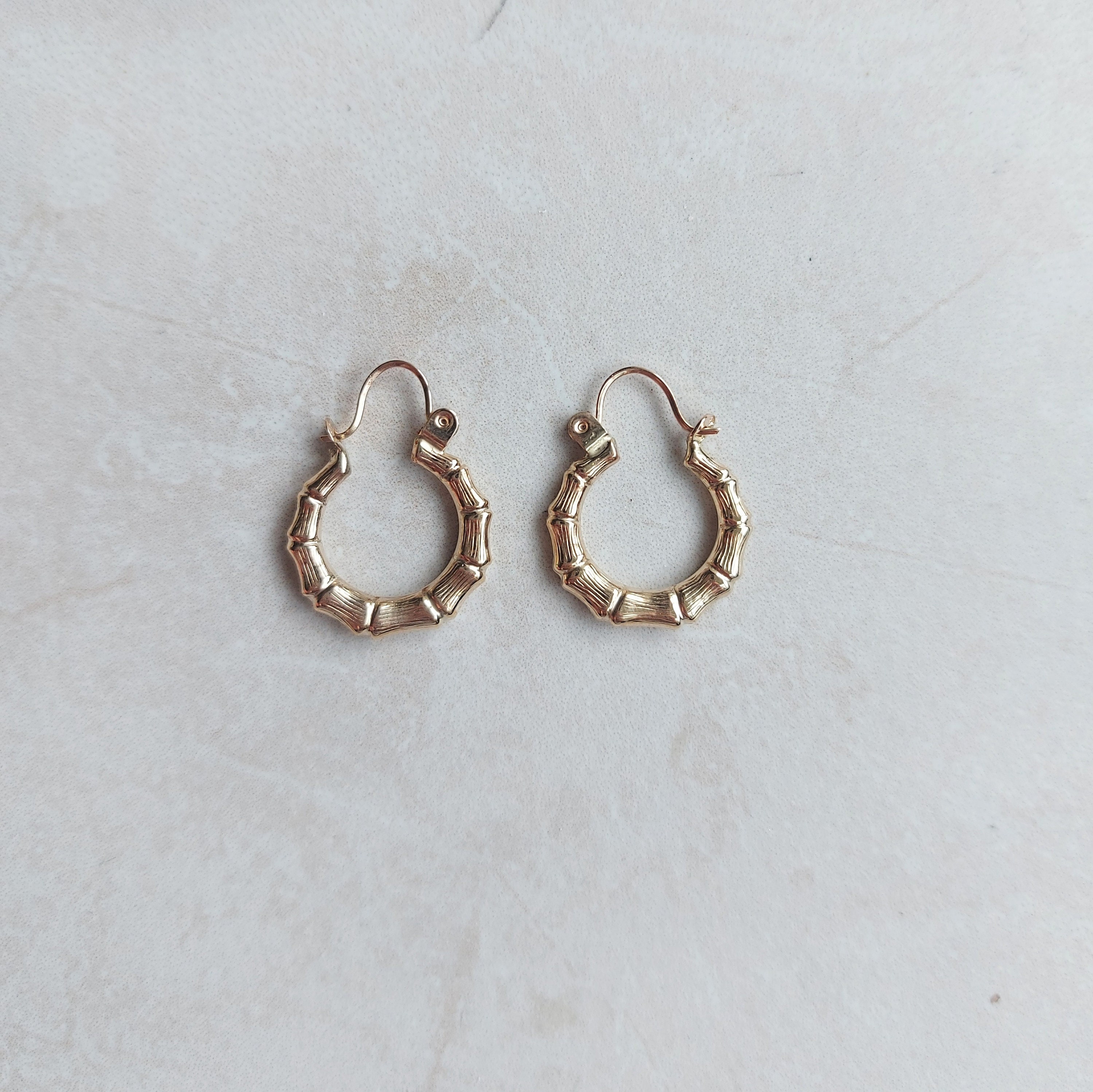 9ct gold hotsell bamboo earrings