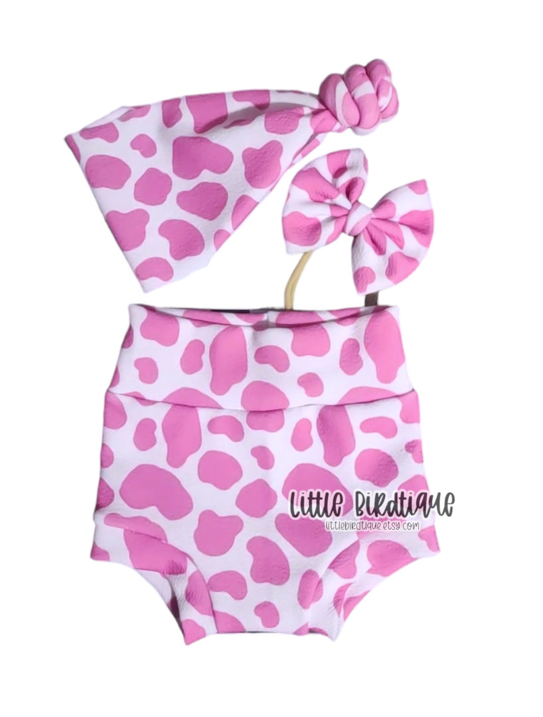 Cow Spot Hanging Neck Split Set
