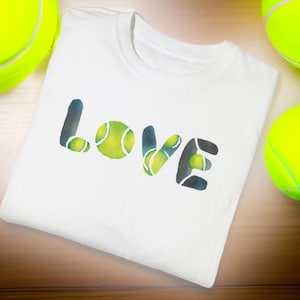 Love Tennis Shirt, Watercolor Tennis Shirt, Unique Tennis ball T, Tennis Player Shirt, Tennis Gift, Tennis Graphic Tee,