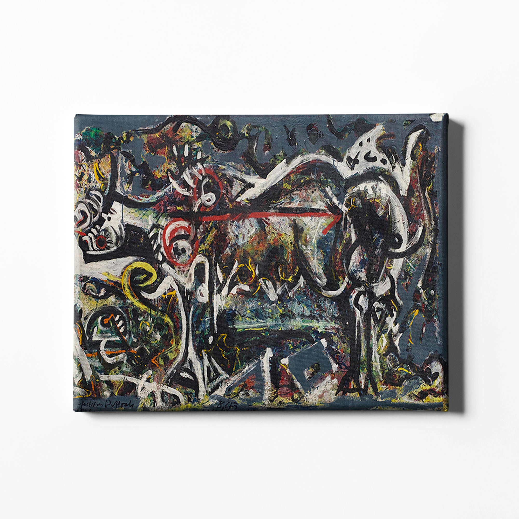 Jackson Pollock The She Wolf 1943 Leinwanddruck Perfektes Etsy