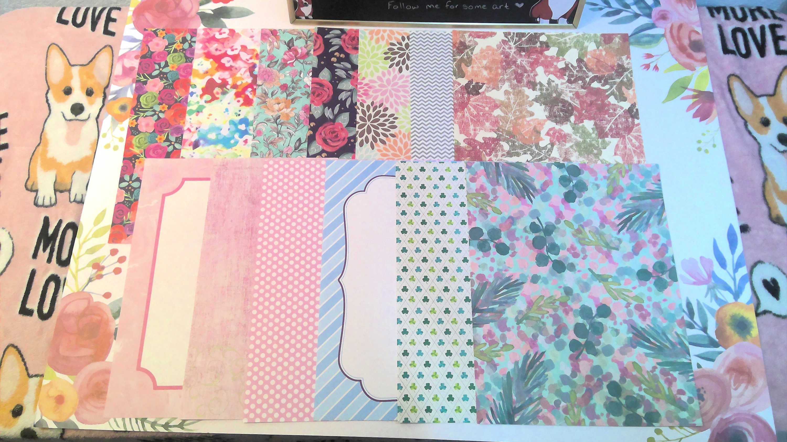Assorted 8x11 Paper Pack 13 Pcs Etsy