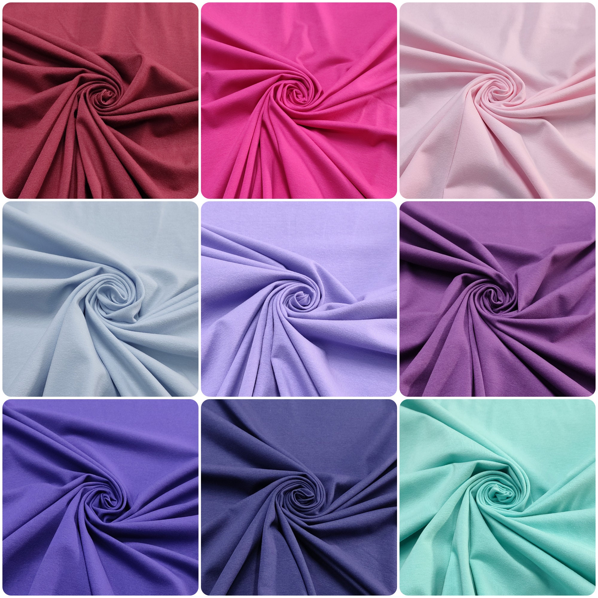 Cute Cotton Spandex Fabric by the Yard Fabric by the Yard Sewing