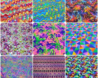 Nylon Spandex Printed Fabric  - 200 GSM - Four-Way Stretch