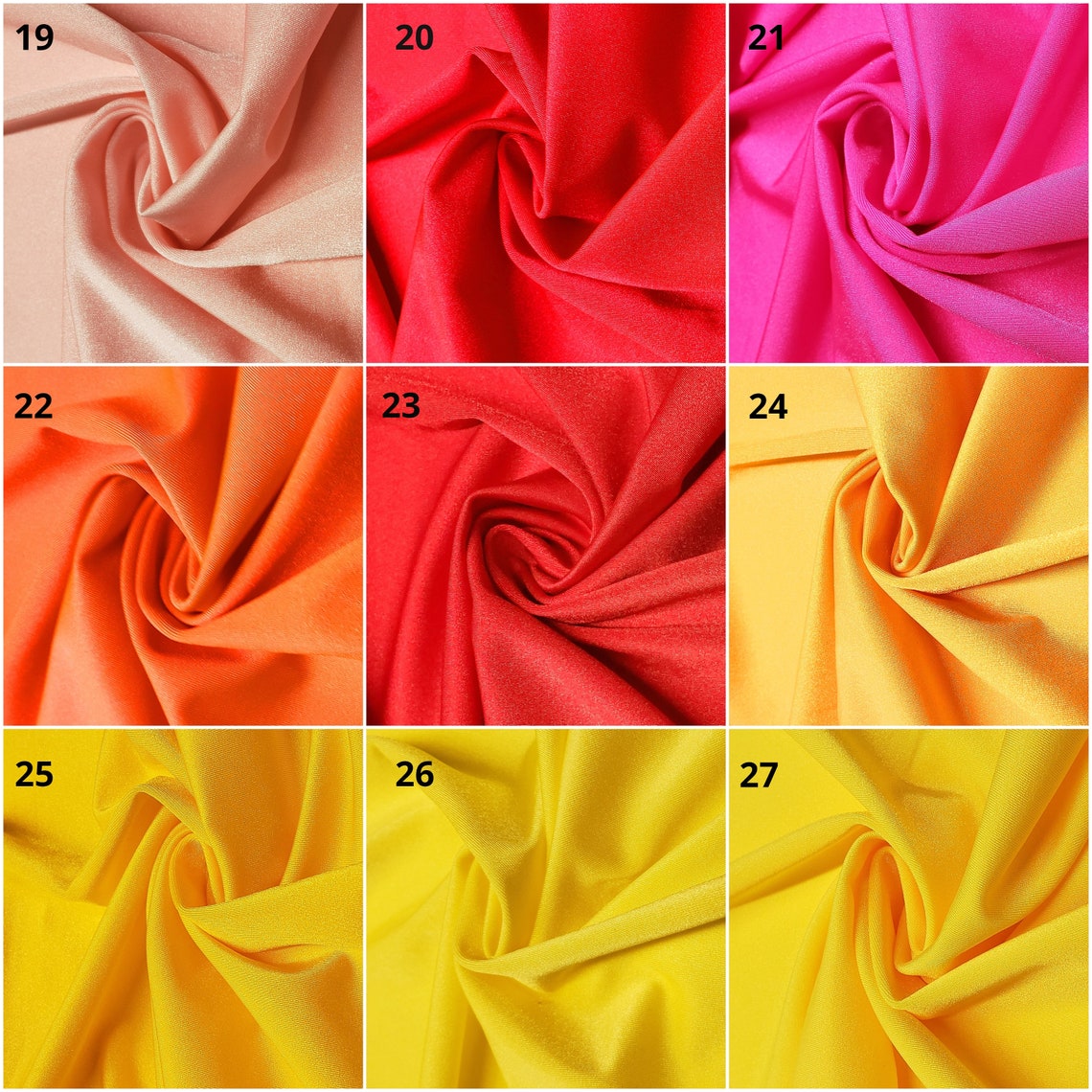 Nylon Spandex Shiny Finish Superior Quality Fabric Etsy