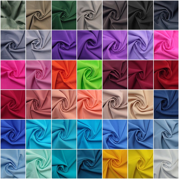 Italian Nylon Lycra / Spandex - Stretch Fabric - 190 GSM - Matte - Swimwear - Four-Way Stretch - Sold by Meters