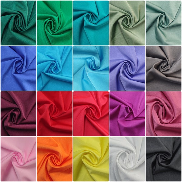 Italian Nylon Lycra / Spandex - Stretch Fabric - 190 GSM - Shiny - Swimwear - Four-Way Stretch - Sold by Meters - Premium Quality