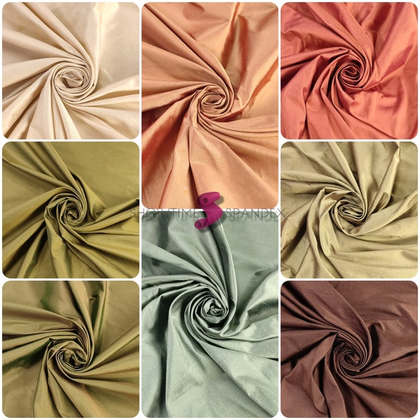 Dupioni Silk Taffeta Fabric - Width 44''