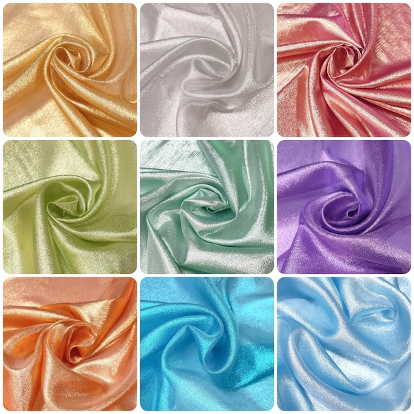 Metallic Lame Fabric - Lightweight; Shiny