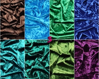 Crushed Stretch Velvet Fabric