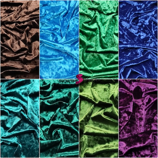 Crushed Stretch Velvet Fabric