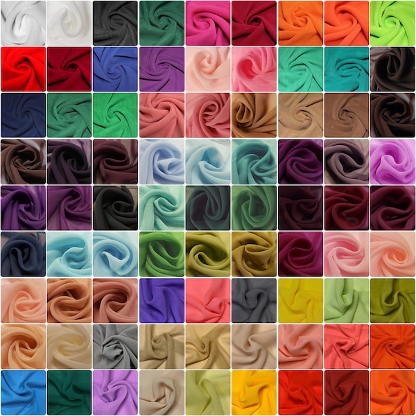 Chiffon Fabric - Polyester (36 colors; 46-81 of 81)