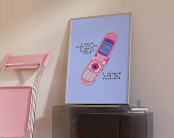 SZA Good Days Lyrics Print - Illustrated Wall Art - "I Don't Miss No Ex, I Dont Miss No Text. I Choose Not to Respond"