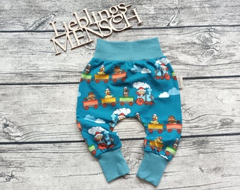 Pumphose/Baby-Kinderhose Sandmännchen - Hose für Mädchen und Jungs blau