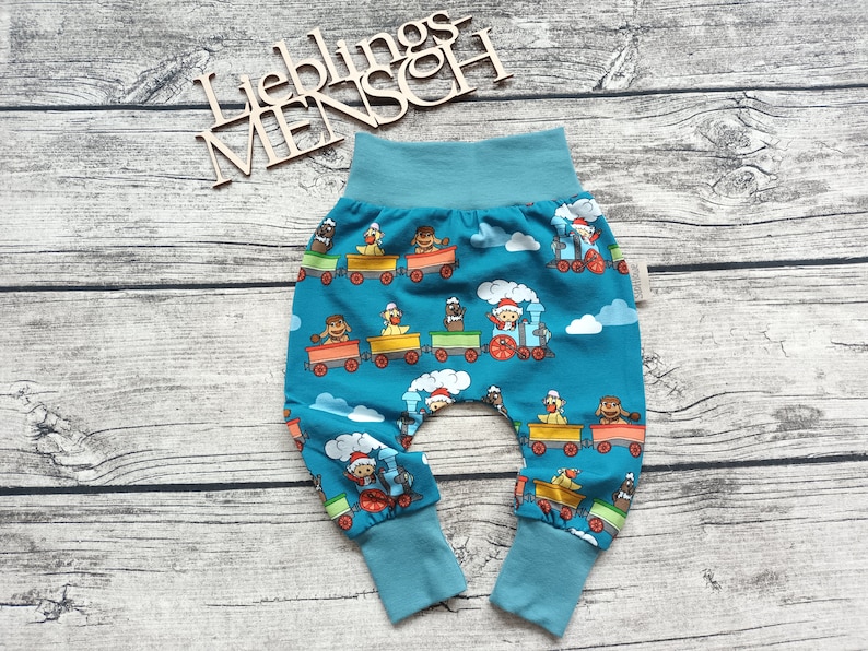 Pumphose/Baby-Kinderhose Sandmännchen Hose für Mädchen und Jungs blau Bild 1