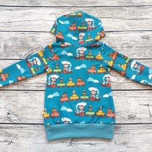 Kapuzenpullover Unser Sandmännchen Pullover für mädchen und Jungs Eisenbahn/Auto Bild 4