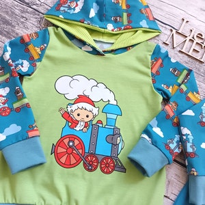 Kapuzenpullover Unser Sandmännchen Pullover für mädchen und Jungs Eisenbahn/Auto Bild 5