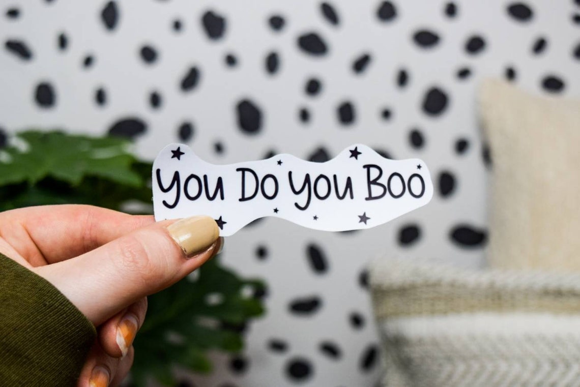 You do you boo sticker stickers Sticker Set mental health Etsy