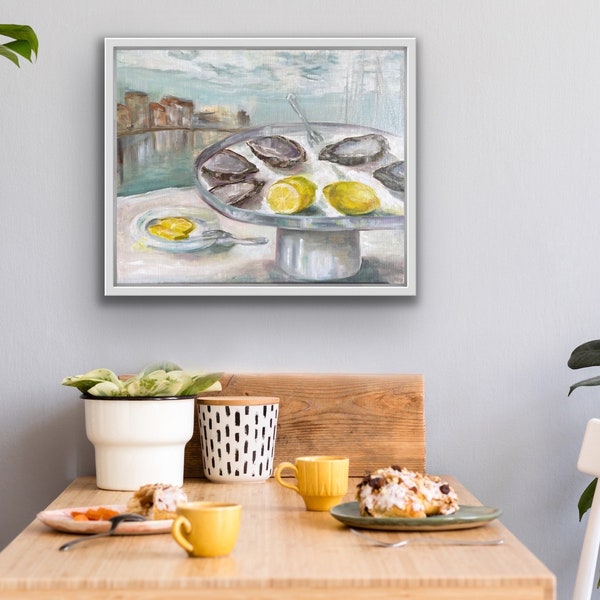 Oyster Oil Painting - Etsy