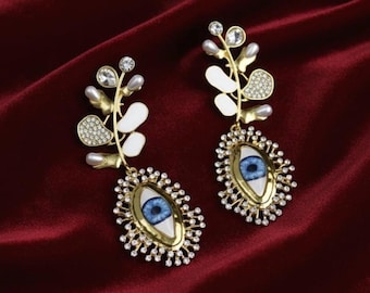 Protective Evil Eye Earrings | Dangle Earrings | Bold Statement