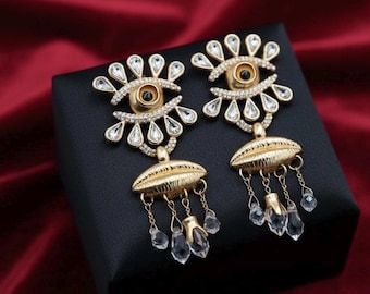 Protective Evil Eye Earrings | Dangle Earrings | Bold Statement