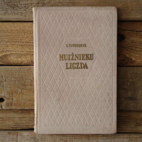 Vintage Latvian Book (1956),  Roman  in Hard Cover