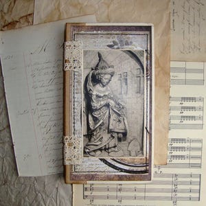 Journal vierge fait main, carnet/agenda à couverture rigide
