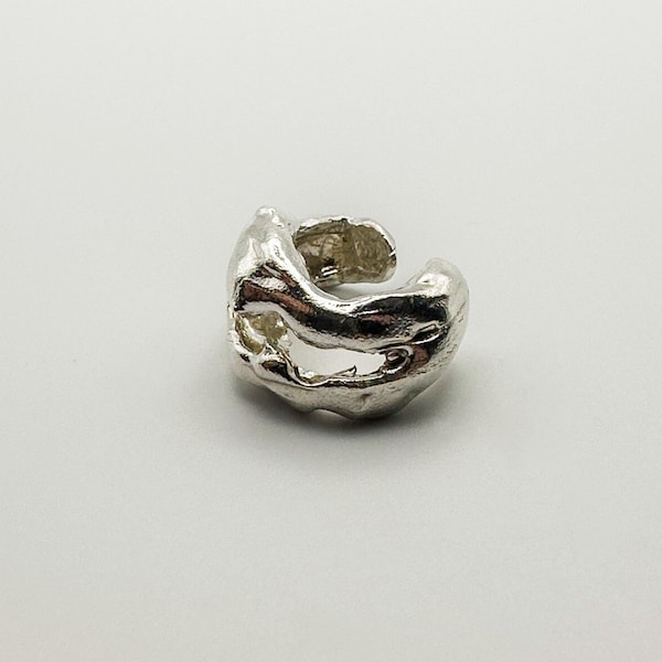 Dicke Sterling Silber Ohrmanschette, Conch Ohr Manschetten Ohrringe, Kein Piercing Ohrmanschetten, Alternative Körper, Silber Schmuck, Knorpel Manschetten