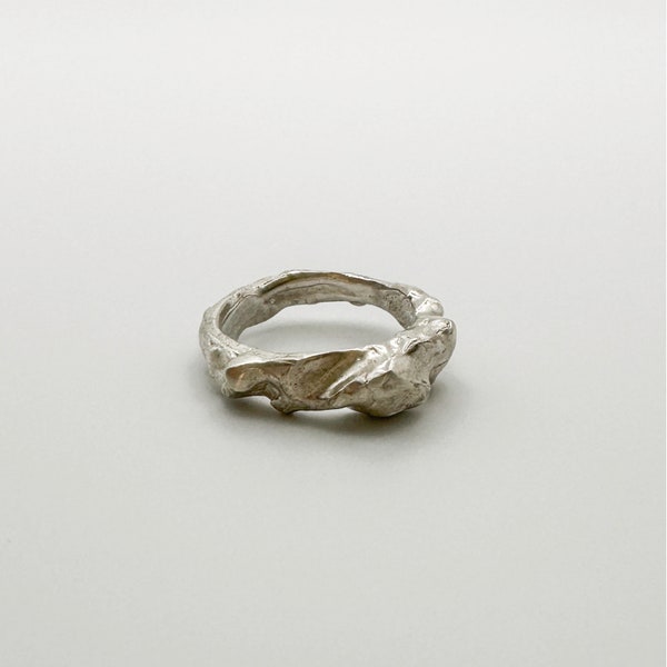Vintage Irregular Silver Ring main image 1