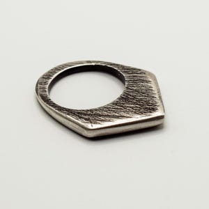 Minimalistic Ring, Sterling Silver Ring, Geometric Stack Rings for Women, Modern Minimalist Stacking Rings, Stackable Ring, Textured