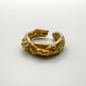 Band Bronze Ring, Dainty Ring, Bubble Ring, Stacking Rings, Modern Band Ring, Bronze Jewelry, Solid Bronze Ring, Designer Ring