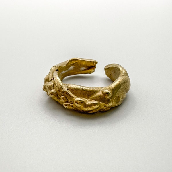 Alliance en bronze, Bague fine, Bague bulle, Anneaux à superposer, Bague moderne, Bijoux en bronze, Bague en bronze massif, Bague de créateur