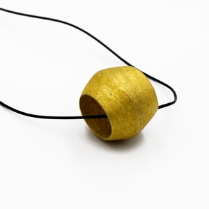 Textured Brass Pendant Necklace, Geometric Pendant, Round Pendant, Brass Necklace, Cute Gift for Her, Brass Charm, Brass Pendant