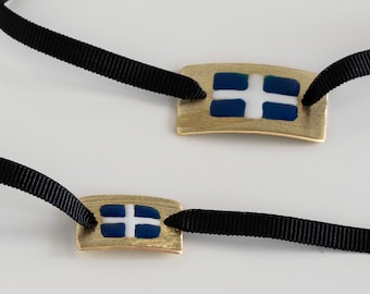 National Flag Bracelet, Greek Flag Jewelry, Souvenir Jewelry, Country Flag Bracelet, Greek Independence Day Jewelry