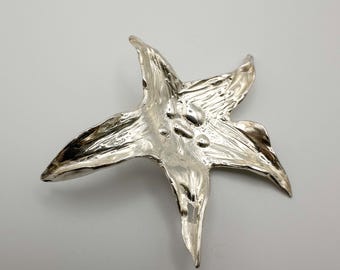 Stora örhängen i sterlingsilver med havsblommor: Handgjorda statement-smycken