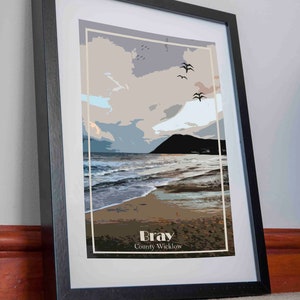 Bray Print Leinwand Poster Wicklow Dublin Irland Bild Bild Geschenk Home Dekor Retro Kunst Reise Vintage Wand Affiche Stil Wandern Abenteuer