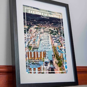 Portishead Druck Poster Leinwand Bristol Battery Point Leuchtturm WandKunst Dekor Bild Urlaub Geschenk Home Deko Retro Kunst Reise Vintage