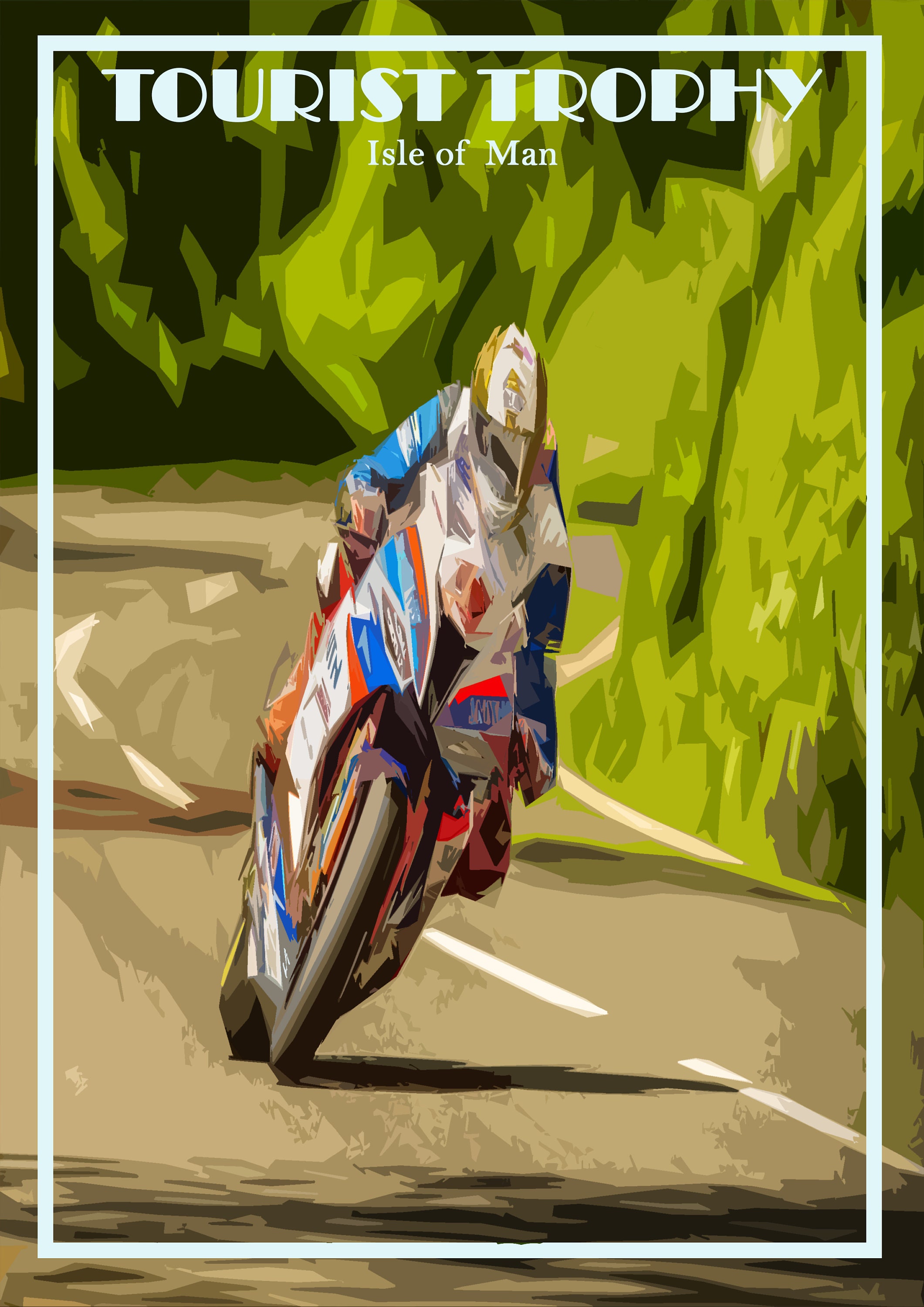 TT Races Print Poster Isle of Man TT Mountain Course Tourist Etsy UK