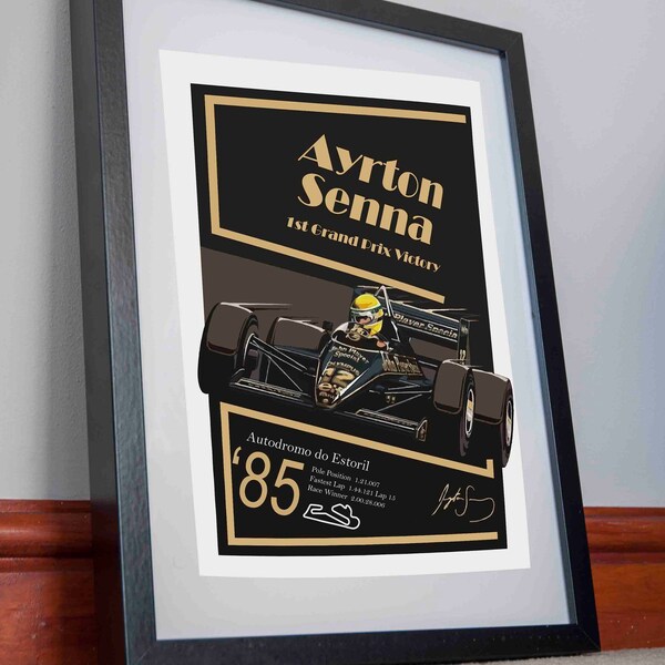 Ayrton Senna La légende F1 la plus rapide BK Canvas Print by KieArt - Fy