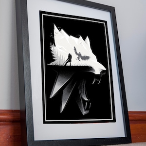 The Witcher 3 Poster Print The Witcher 3 Assassins of Kings Comics Film Kunstwerk Wandkunst Dekor Kinderzimmer Geschenk