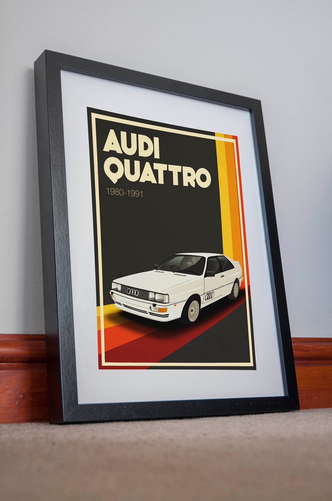 Audi Print Poster Canvas Audi Quattro Gift Classic Art - Etsy UK