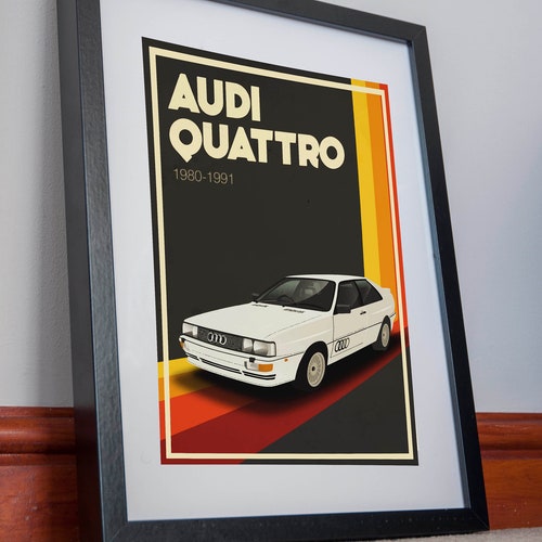 Audi Print Poster Canvas Audi Quattro Gift Classic Art - Etsy