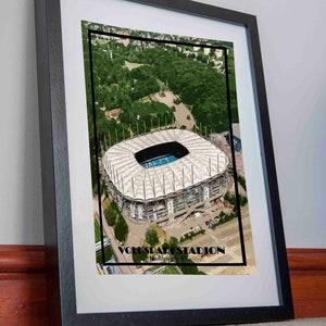 VOLKSPARKSTADION Druck Leinwand Poster Hamburger sv Bild Urlaub Geschenk Sport Radsport Reise Vintage Deutschland Druck Poster Canvas fußballsport