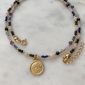 Zodiac Sign Necklace Sagittarius | Silver, Gemstones | Star Sign, Horoscope Necklace, Astrology Necklace, Zodiac Jewelry