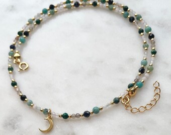 Zodiac Sign Necklace Taurus | Silver, Gemstones | Star Sign, Horoscope Necklace, Astrology Necklace, Zodiac Jewelry