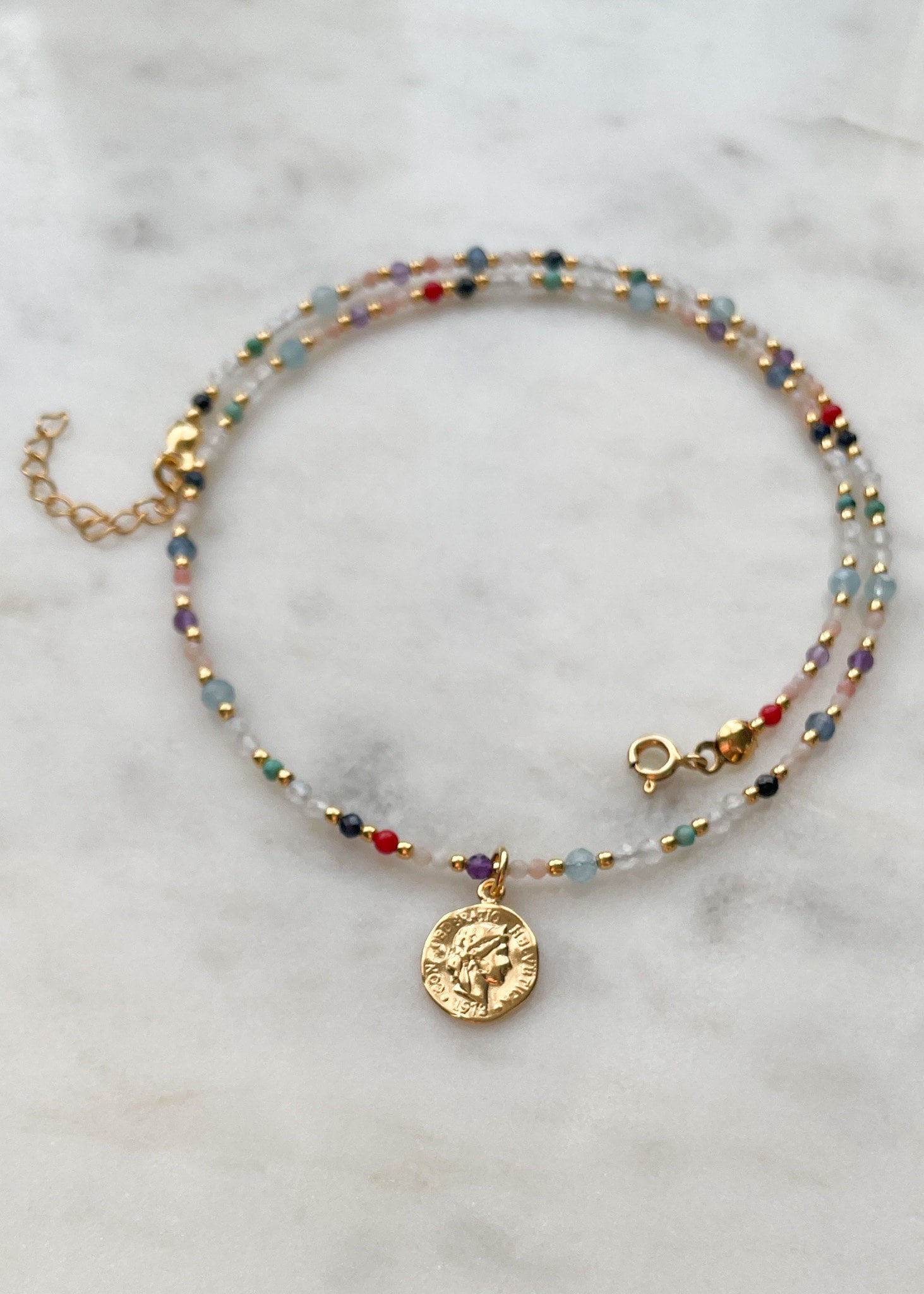 Zodiac Sign Necklace Pisces | Silver, Gemstones | Star Sign, Horoscope Necklace, Astrology Necklace, Zodiac Jewelry
