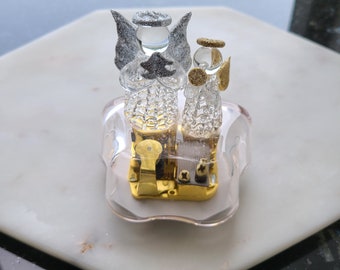 Vintage Glass Music Box - My Neighbor Totoro Theme Song - Angel Musical Box, Hayao Miyazaki, Souvenir from Japan Hokkaido Otaru Orgel Doh