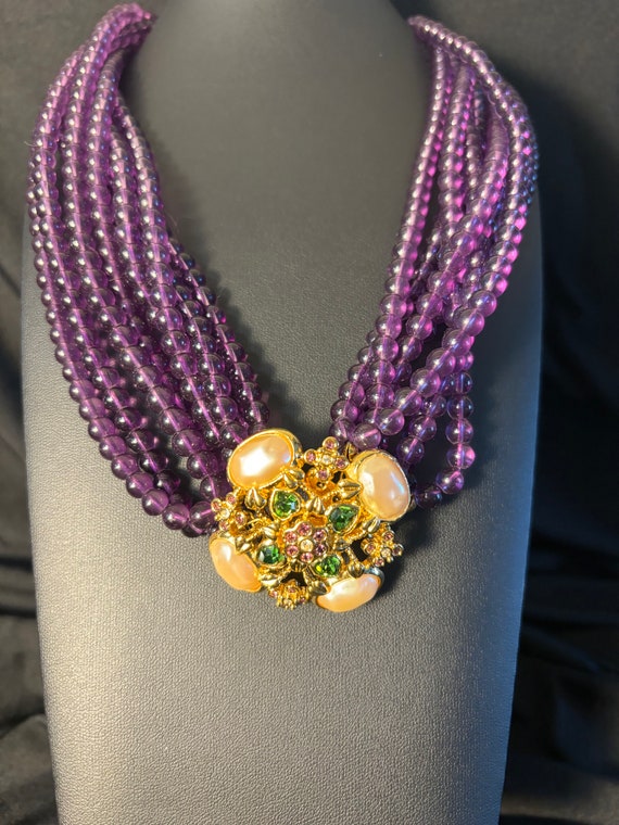 Vintage Avon Necklace Elizabeth Taylor Forever Vi… - image 3