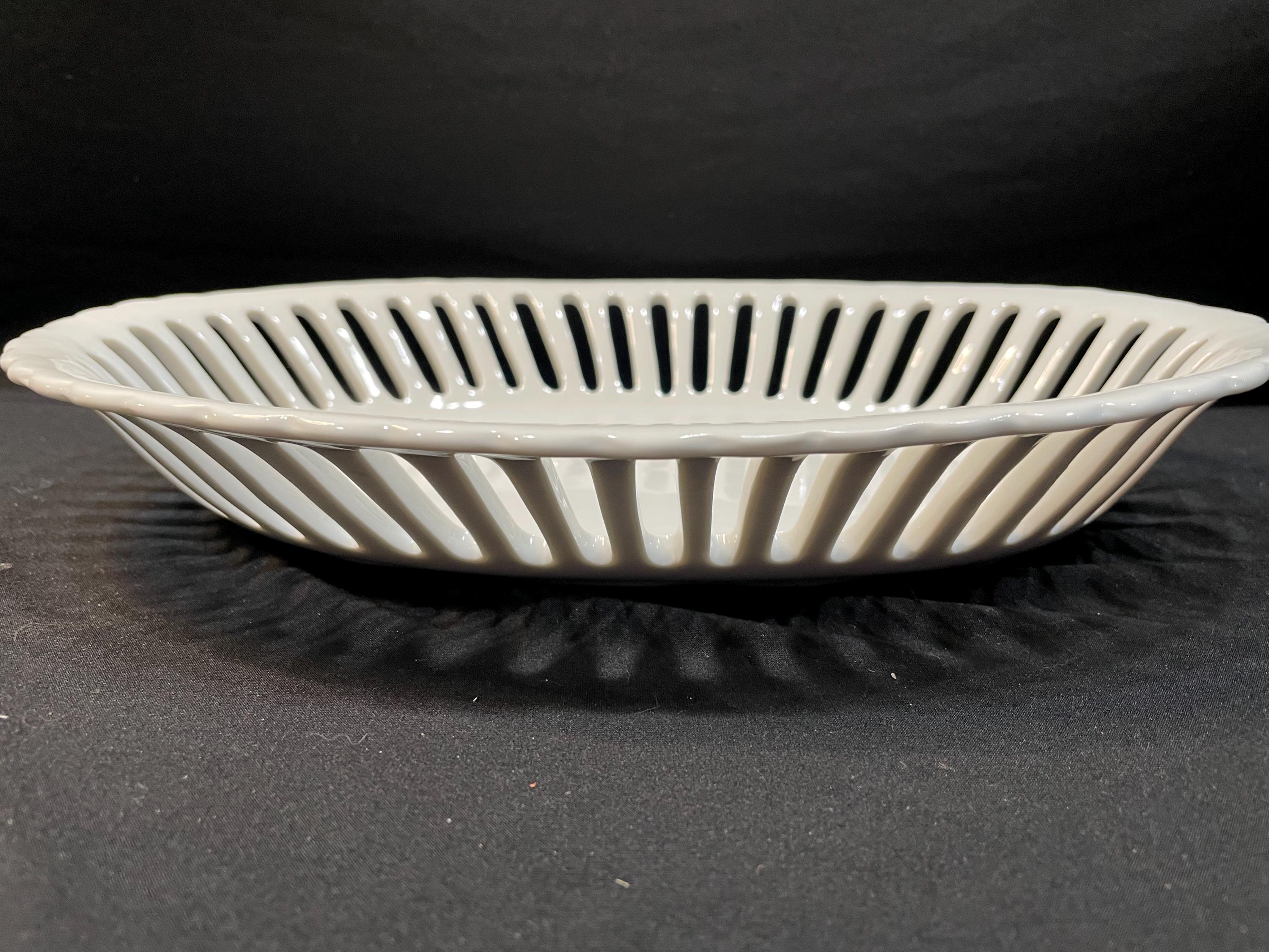 Antique Reflections by I. Godinger Co Reticulated Decorative Breadbasket