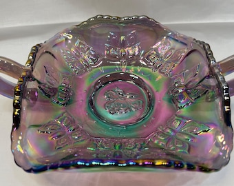Fenton Glass Periwinkle Purple Blue Iridescent Butterfly - Etsy