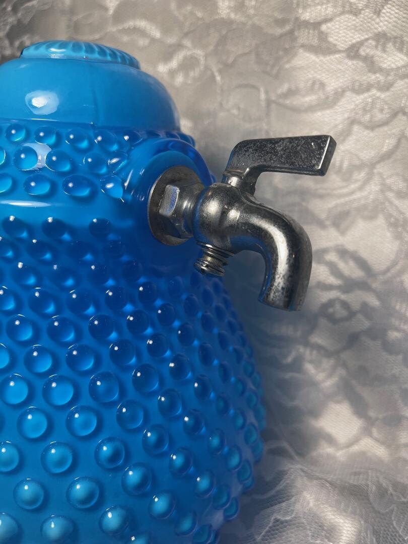 Fenton Lavabo Electric Blue Hobnail Wall Fountain - Etsy